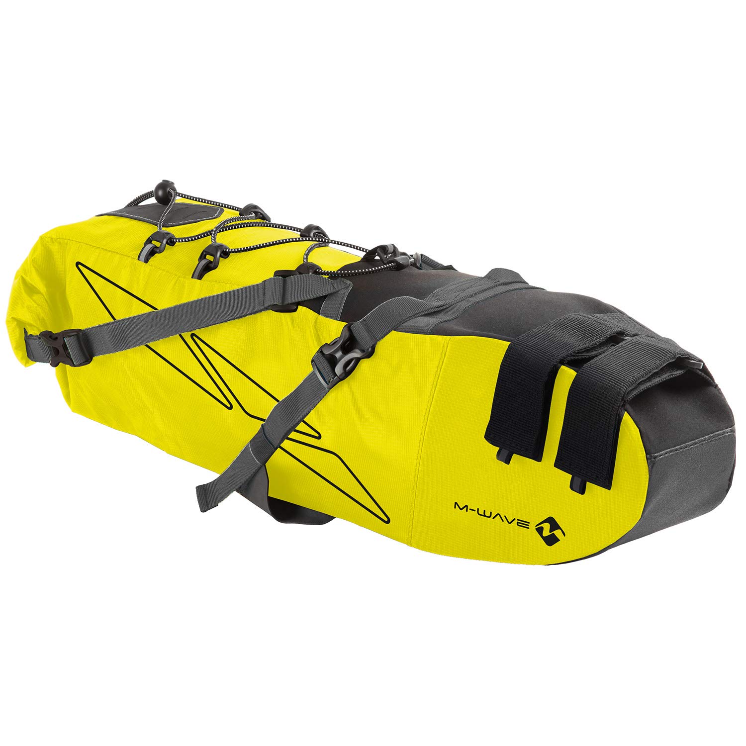 m-wave-satteltasche-neongelb-l-5l-wasserdicht image 1
