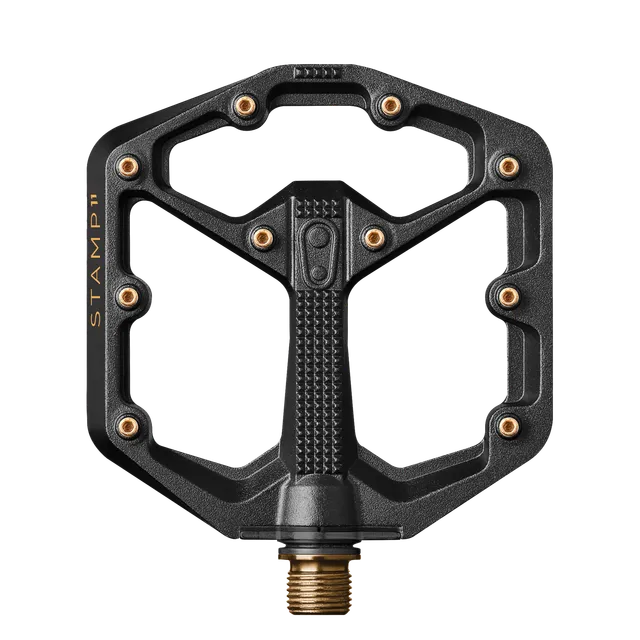 crankbrothers-stamp-11-small-titan-plattformpedale-schwarz-gold image 1