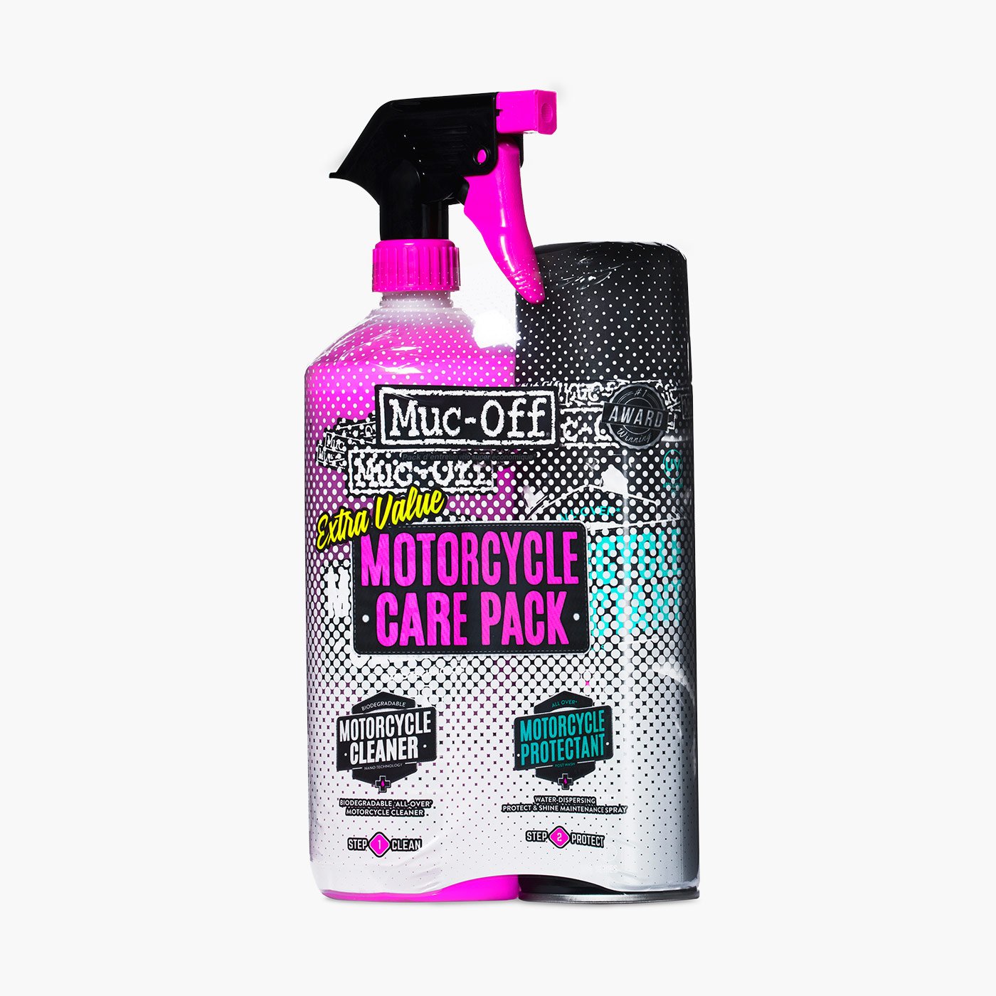 muc-off-motorcycle-care-duo-kit-motorrad-pflegeset-2-teilig image 1