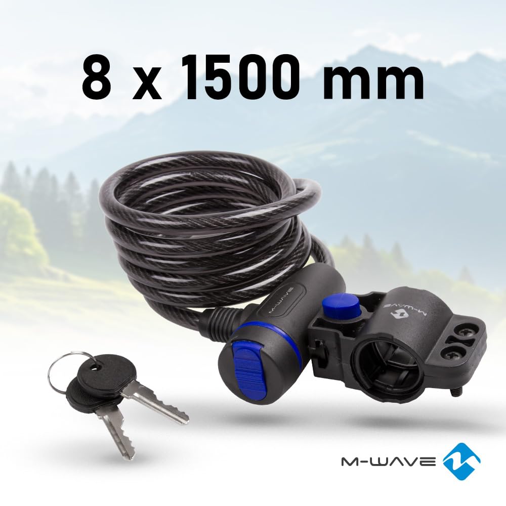 m-wave-spiralkabelschloss-8x1500-mm-schwarz image 2
