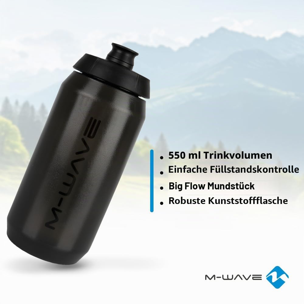 m-wave-pbo-550-trinkflasche-550-ml-schwarz-transparent image 2