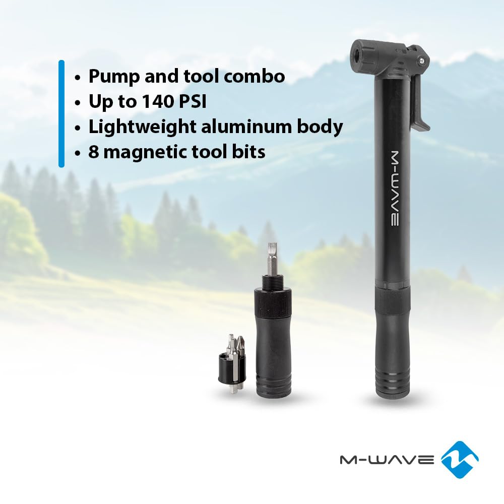 m-wave-ctp-minipumpe-alu-9-6-bar-mit-werkzeugset image 2