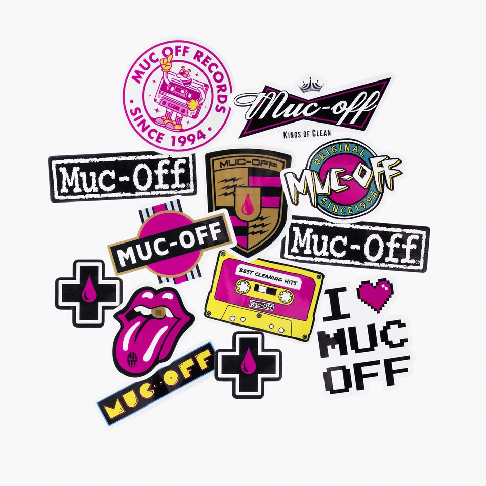 muc-off-sticker-pack-2-aufkleber-set-f-r-rahmen-helm image 1